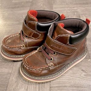 Like New/EUC Brown Eddie Bauer Toddler Size 8 Dress/Casual Shoes Vintage Look